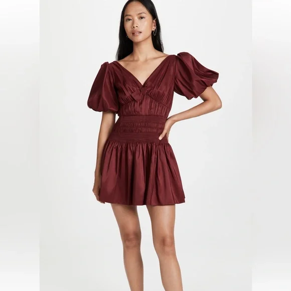 pink bow dress mini MME. CARLTON MINI BOW DRESS